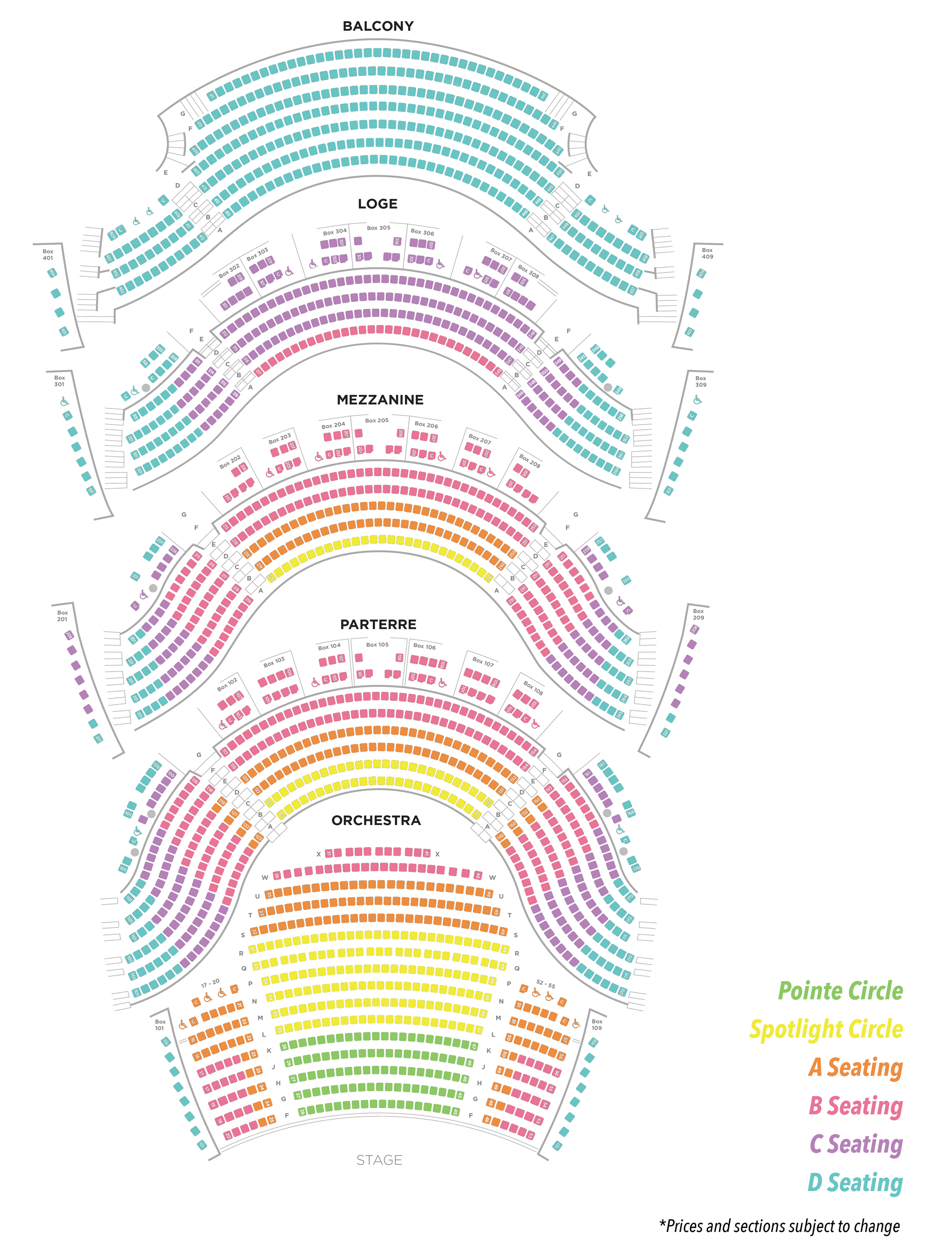 View Seating Map.
